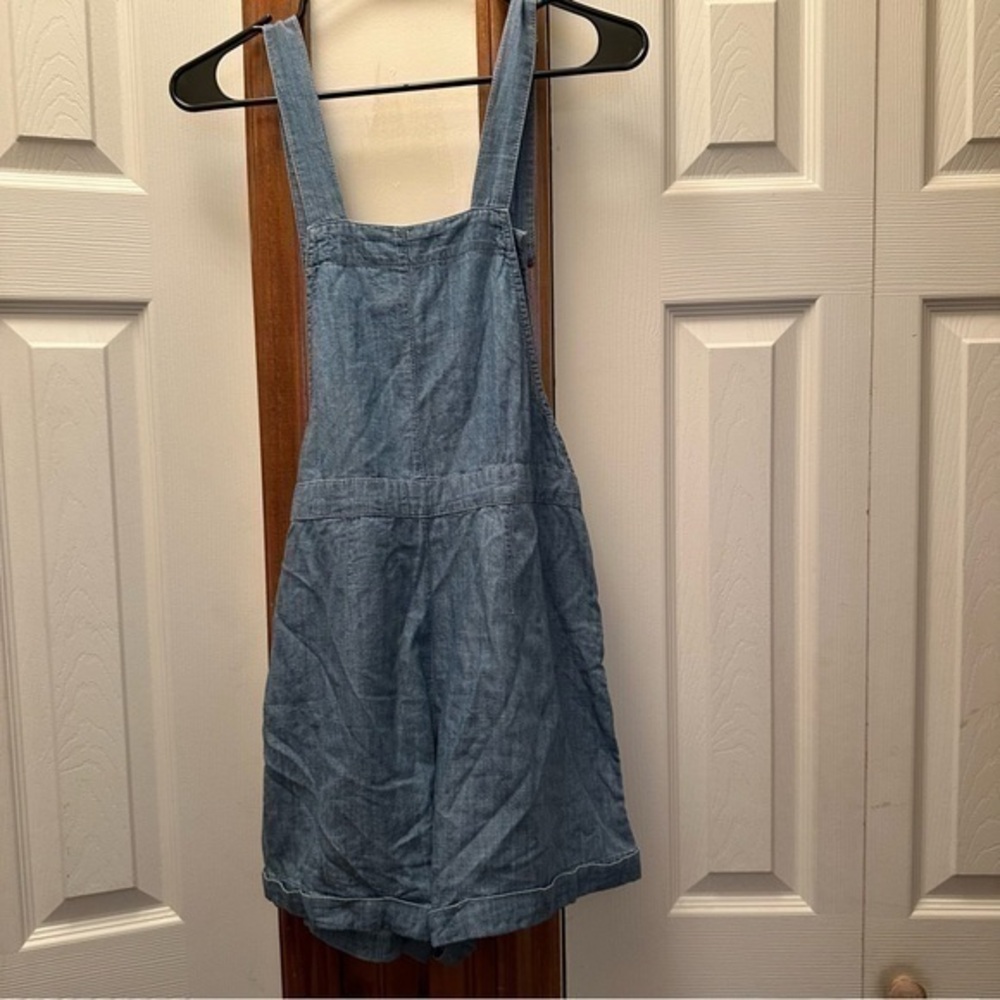 Hollister Light Blue Denim Romper Overalls